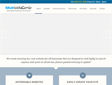Tablet Screenshot of bluewebgenie.com